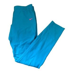 Blue & Pink Nike Girls XL Stretchy Leggings